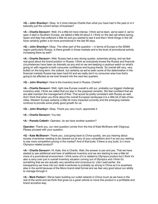 nike Q209EarningsTranscript