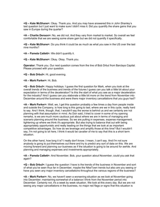 nike Q209EarningsTranscript