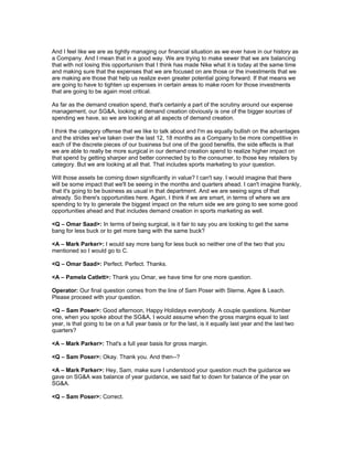 nike Q209EarningsTranscript