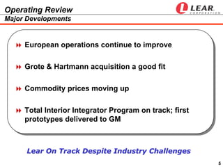  LEAR  ip 2004 earnings presentation_q1