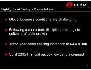 LEAR 2005 detroitautoconference