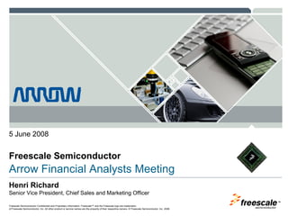 	Arrow Electronics Investor Day Presentation