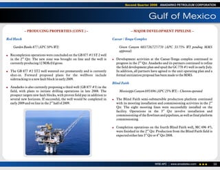 anadarko petroleum 2Q08 Operations Report 