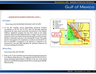 anadarko petroleum 2Q08 Operations Report 