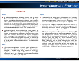 anadarko petroleum 2Q08 Operations Report 