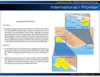 anadarko petroleum 2Q08 Operations Report 
