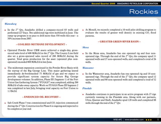 anadarko petroleum 2Q08 Operations Report 