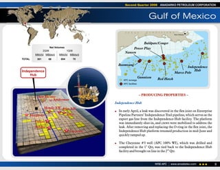 anadarko petroleum 2Q08 Operations Report 