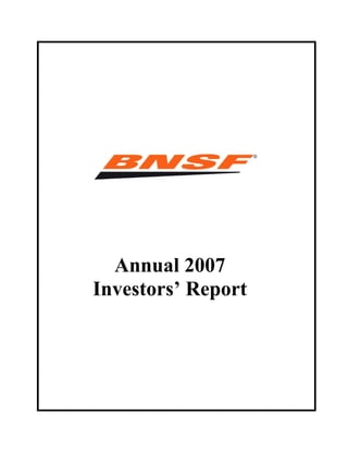 Annual 2007
Investors’ Report
 