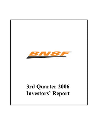 3rd Quarter 2006
Investors’ Report
 