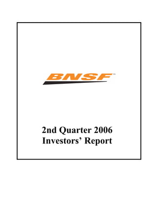 2nd Quarter 2006
Investors’ Report
 