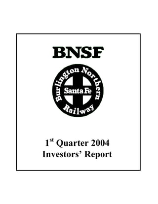 st
 1 Quarter 2004
Investors’ Report
 