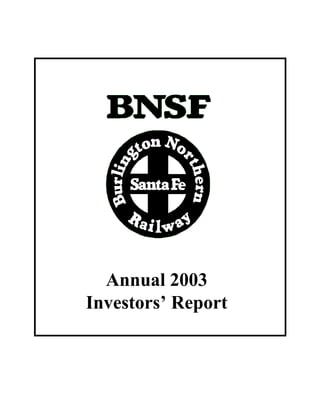 Annual 2003
Investors’ Report
 