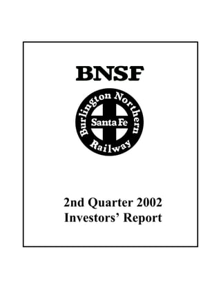 2nd Quarter 2002
Investors’ Report
 