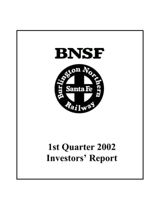 1st Quarter 2002
Investors’ Report
 
