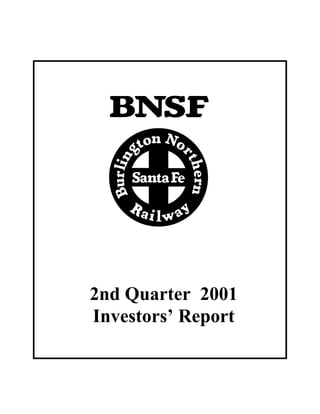 2nd Quarter 2001
Investors’ Report
 