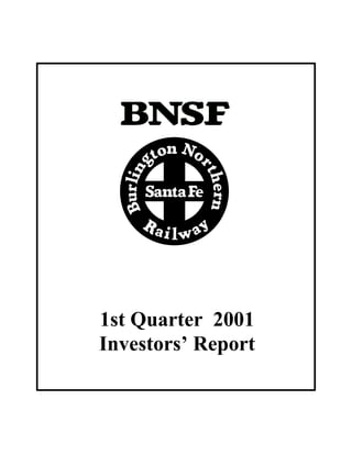 1st Quarter 2001
Investors’ Report
 