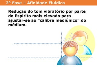 Redução do tom vibratório por parte
do Espírito mais elevado para
ajustar-se ao “calibre mediúnico” do
médium.
2ª Fase – Afinidade Fluídica
 