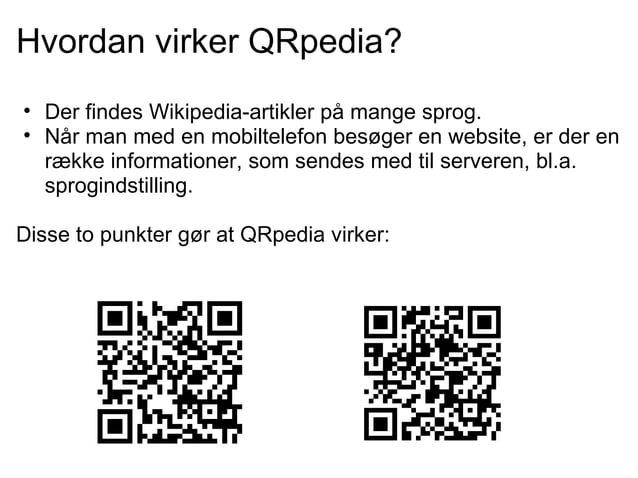 Hvad er QR-koder | PPT