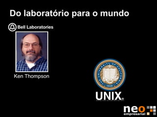 Do laboratório para o mundo




Ken Thompson
 