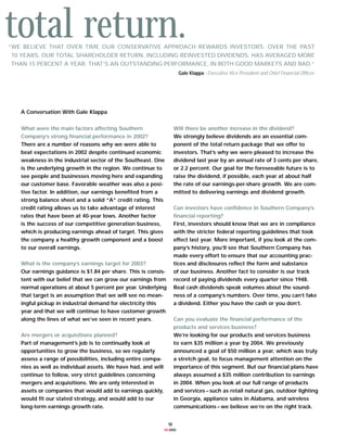 southern 2002 Narrative Section