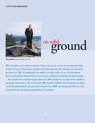 southern 2001 Narrative Section