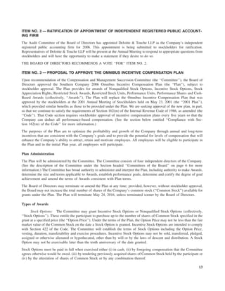 southern Proxy Statement 2006