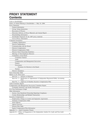 southern Proxy Statement 2006