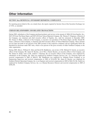 southern Proxy Statement 2006