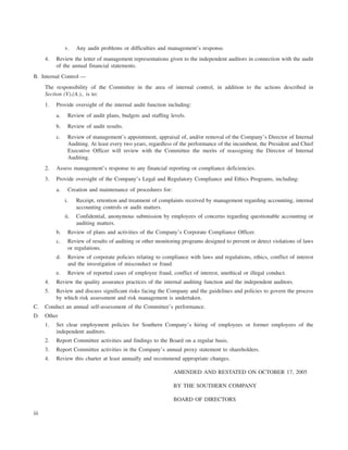 southern Proxy Statement 2006