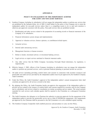 southern Proxy Statement 2006