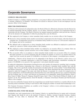 southern Proxy Statement 2006