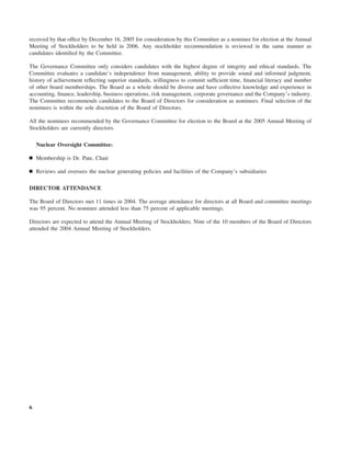 southern Proxy Statement 2005