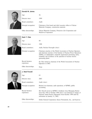 southern Proxy Statement 2005