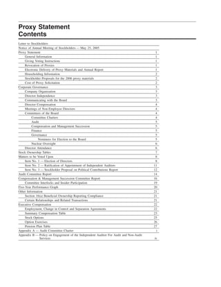 southern Proxy Statement 2005