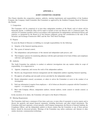 southern Proxy Statement 2005