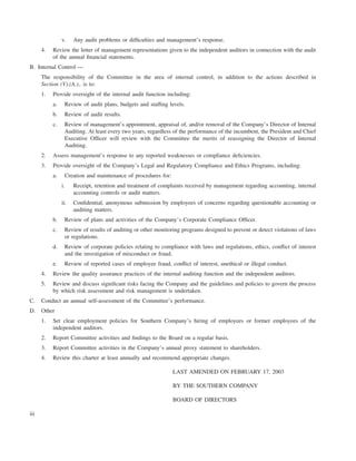 southern Proxy Statement 2005