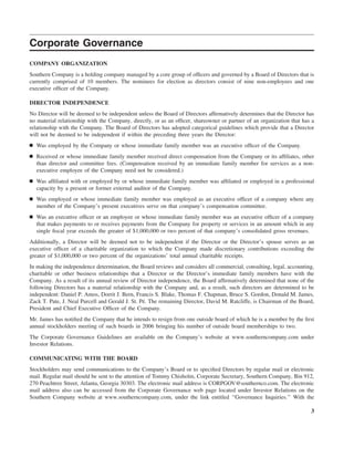 southern Proxy Statement 2005