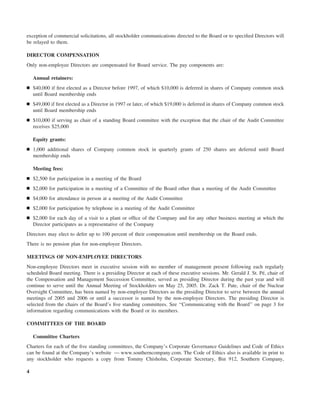 southern Proxy Statement 2005