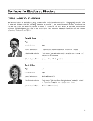 southern Proxy Statement 2003