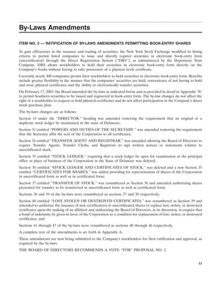 southern Proxy Statement 2003