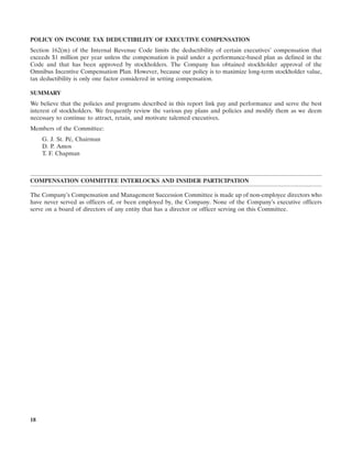 southern Proxy Statement 2003