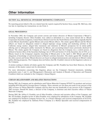 southern Proxy Statement 2003