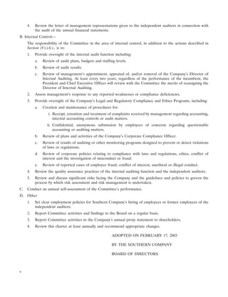 southern Proxy Statement 2003