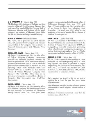 southern Proxy Statement 2000