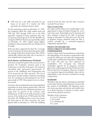 southern Proxy Statement 2000