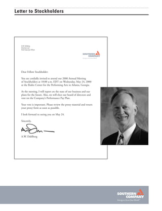 southern Proxy Statement 2000