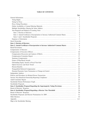 PCAR 2008 Proxy Statement