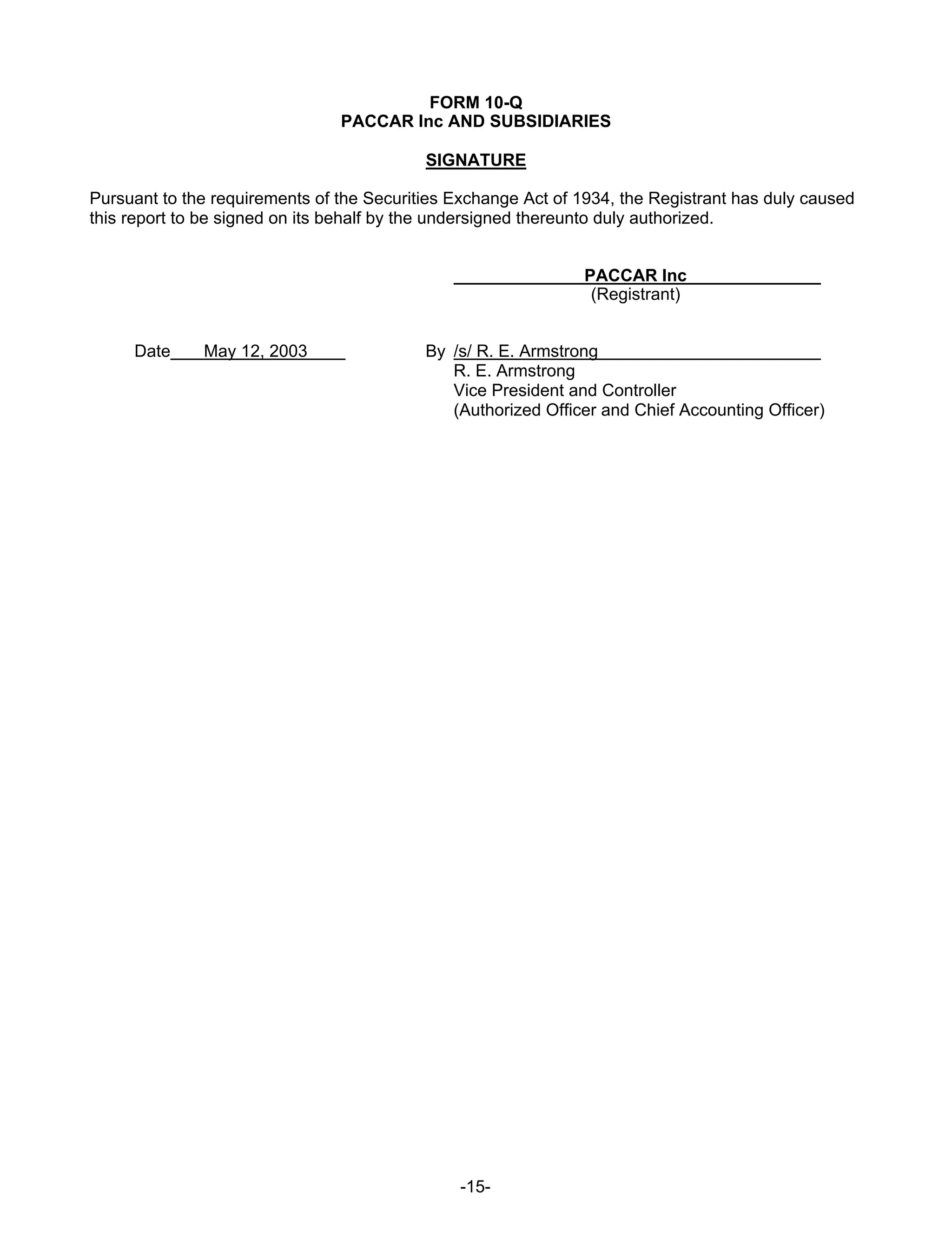 PCARMar2003_10-Q