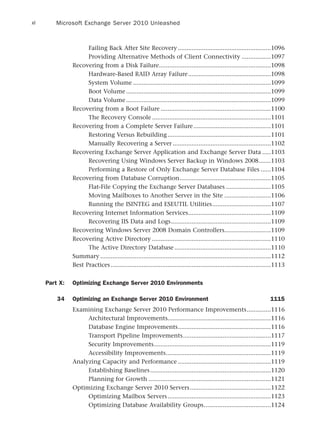 Microsoft Exchange Server 2010 Unleashed Morimoto Rand Hnoel | PDF